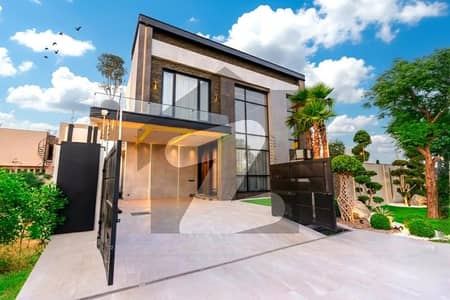 22 Marla Corner Top Quality Build Luxurious Beautiful Modern Design Villa With Basement For Sale In DHA Lahore Phase 7 Prime Location