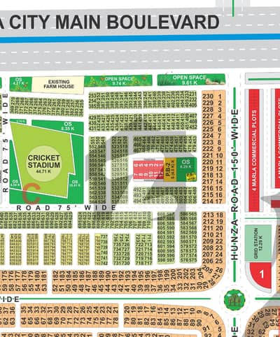 C Block 10 Marla Plot For Sale Jinnah Sector Possession Ready For Construction Nearby By Park,Mosque, Commercial.