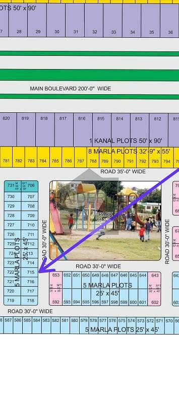 5 Marla Residencial plot available for sale in Haider Block on Installments