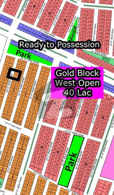 نارتھ ٹاون ریزیڈینسی سُرجانی ٹاؤن,گداپ ٹاؤن,کراچی میں 3 مرلہ رہائشی پلاٹ 40.0 لاکھ میں برائے فروخت۔