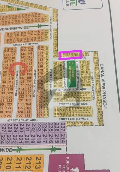 کینال ویو ہاؤسنگ سکیم - فیز 2 کینال ویو ہاؤسنگ سکیم,گوجرانوالہ میں 5 مرلہ رہائشی پلاٹ 53.0 لاکھ میں برائے فروخت۔