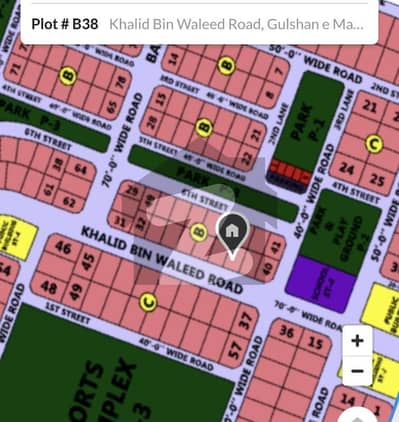 400 Sq. Yards Prime Plot for Sale Sector W on 70 feet wide Khalid Bin Waleed Road, Gulshan-e-Maymar