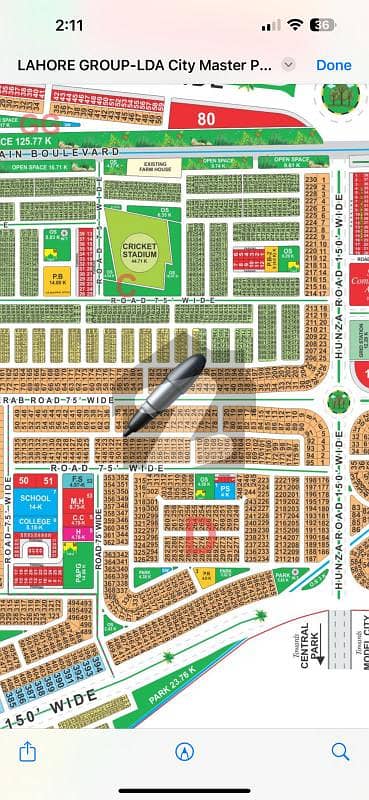 ایل ڈی اے سٹی فیز 1 ۔ بلاک ڈی ایل ڈی اے سٹی فیز 1 - جناح سیکٹر,ایل ڈی اے سٹی فیز 1,ایل ڈی اے سٹی,ایل ڈی اے روڈ,لاہور میں 1 کنال رہائشی پلاٹ 1.35 کروڑ میں برائے فروخت۔