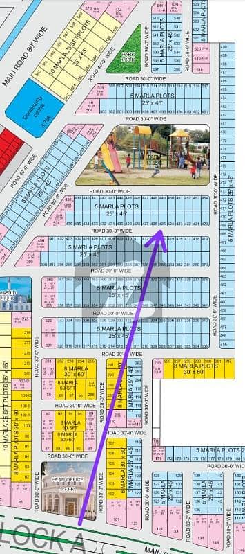 5 Marla Residencial plot No. 425 in A Block available for sale