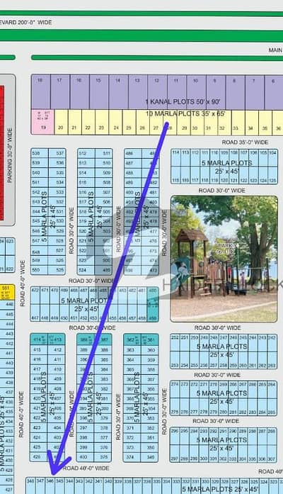 5 Marla Residencial plot No. 346 in Haider Block available for sale