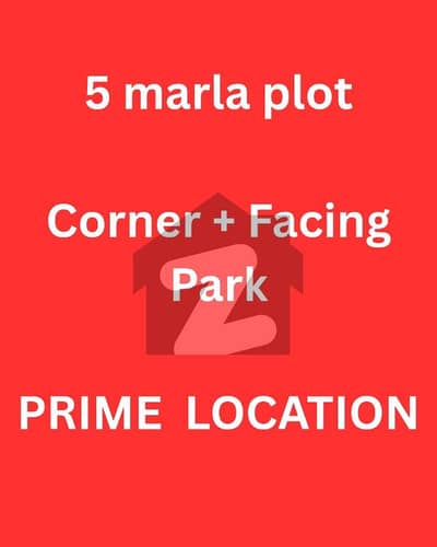 5 marla corner facing park