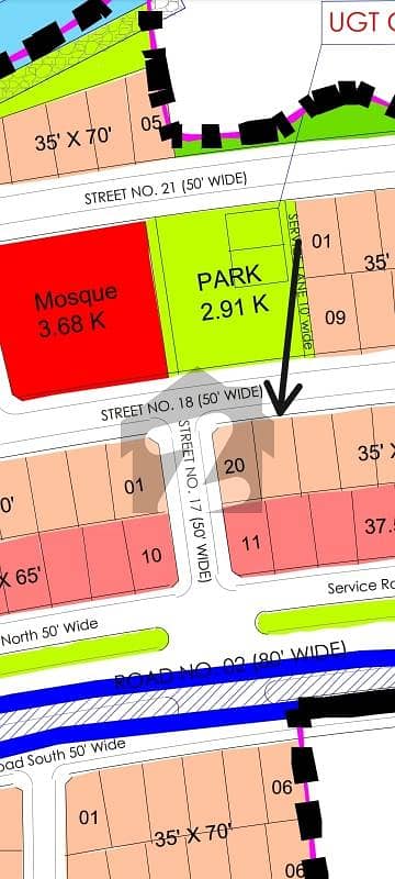 10 Marla Plot For sale Margalla Enclave