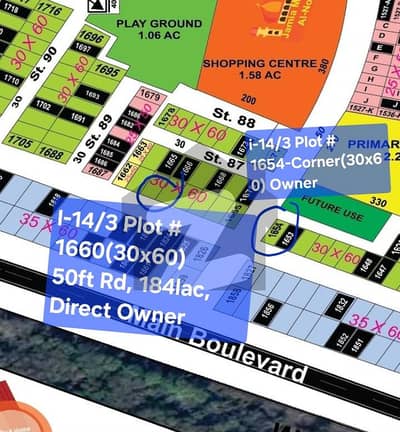 I-14 30x60 Owner Plot For Sale