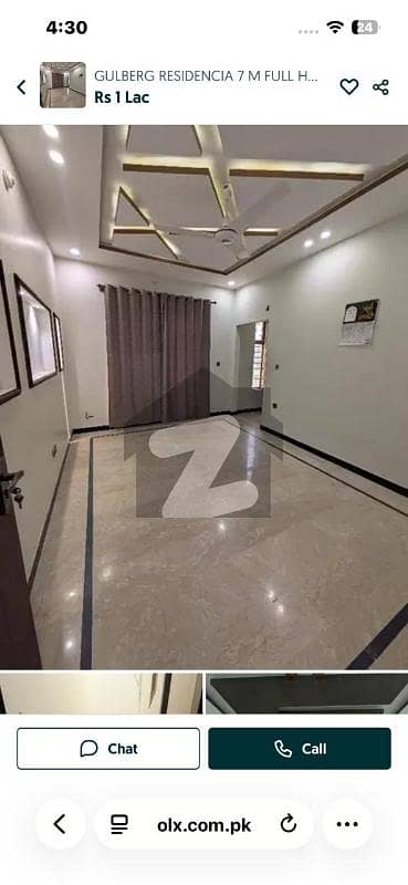 In Gulberg Residencia Upper Portion For Rent Sized 10 Marla