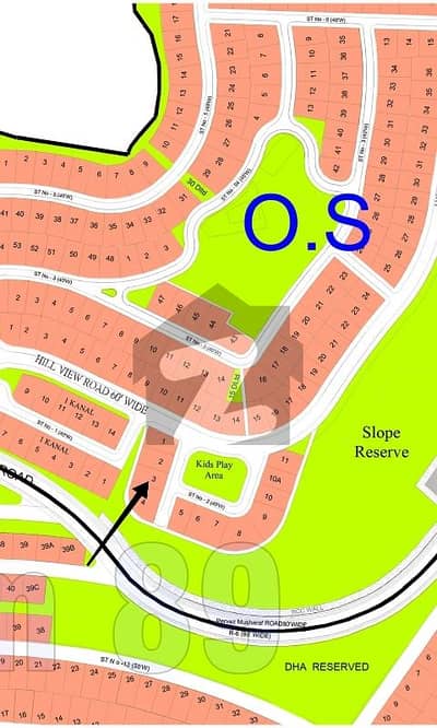 ڈی ایچ اے ڈیفینس فیز 4 ڈی ایچ اے ڈیفینس,اسلام آباد میں 1 کنال رہائشی پلاٹ 3.5 کروڑ میں برائے فروخت۔