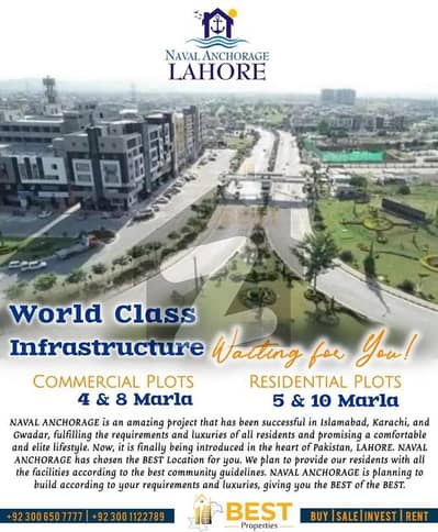 نیول اینکروریج لاہور میں 8 مرلہ کمرشل پلاٹ 2.61 کروڑ میں برائے فروخت۔