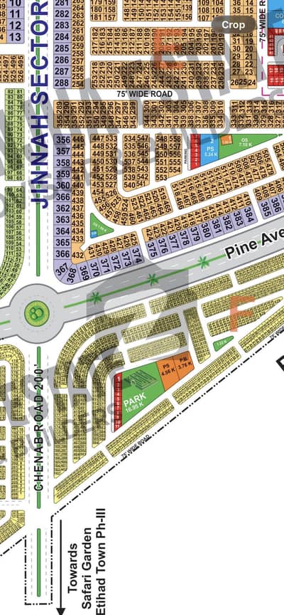 5 Marla Plot For Sale Direct Approch from 200 feet road and Near To Pine Avenue