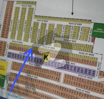 5 Marla plot available for Sale in block K Royal plam city Gujranwala