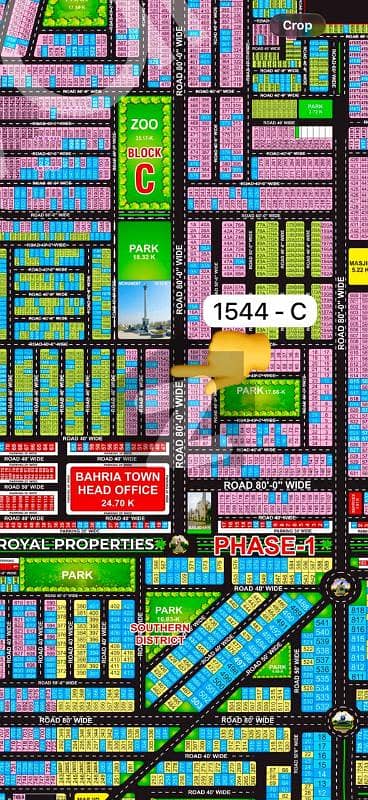 Hot Location Main Boulevard 8 Marla Plot In Bahria Orchard Lahore C Block For Sale Excellent Location