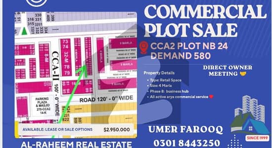 Commercial plot available prime location phase 8 phase 7