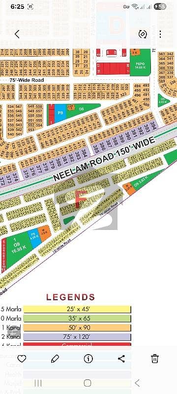 Lda City Lahore F Block 5-Marla Plot Available For Sale Ready To Construction Near 150ft Road