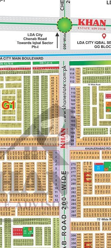 Lda City Lahore G1 Block 1-Kanal Plot Available For Sale 200ft Road