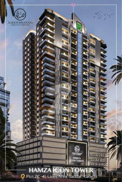 Hamza Icon Tower Luxury Apartments on 4-Year Easy Installments (Saddar Karachi)