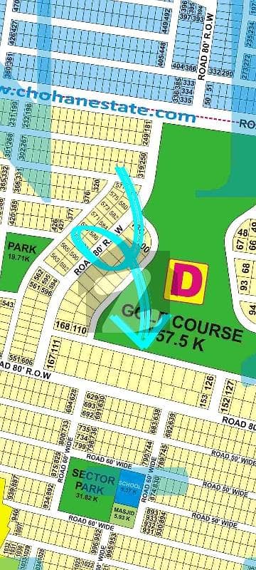 2 Kanal Prime Plot Facing Golf 9prism DHA Lahore for sale