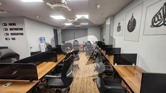 1125 Sq Ft FULL FURNISHED OFFICE IN BRAND NEW BUILDING is available near Shahra e Faisal Nursery 24/7 Building