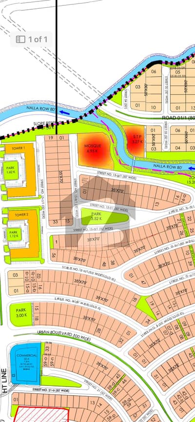 بحریہ انکلیو - سیکٹر اے بحریہ انکلیو,بحریہ ٹاؤن,اسلام آباد میں 18 مرلہ رہائشی پلاٹ 3.25 کروڑ میں برائے فروخت۔