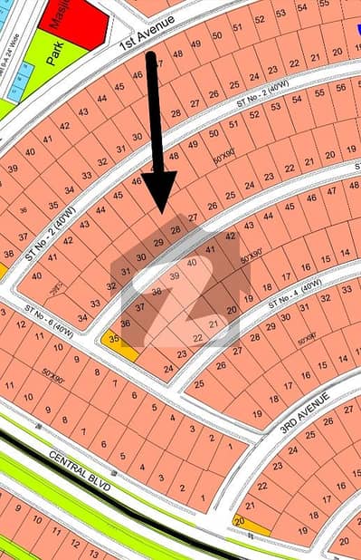 ڈی ایچ اے فیز 4 - سیکٹر اے ڈی ایچ اے ڈیفینس فیز 4,ڈی ایچ اے ڈیفینس,اسلام آباد میں 1 کنال رہائشی پلاٹ 3.0 کروڑ میں برائے فروخت۔