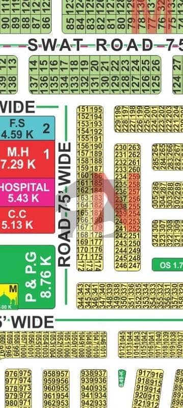 LDA city Lahore N block 5 Marla plot for sale on 75 ft road