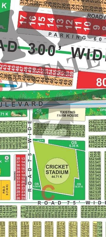 LDA city Lahore C block 10 Marla on ground carpeted road possession available plot for sale
