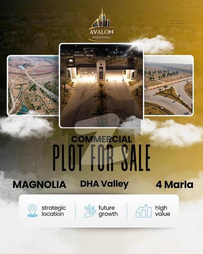 Ad Title: 4 Marla Commercial Plot for Sale Magnolia Sector | Main Commercial Avenue (3-3)