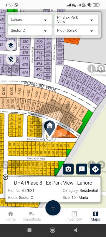 Plot # 65 block C DHA phase 8 Park view Plot # 65 block C DHA phase 8 Park view