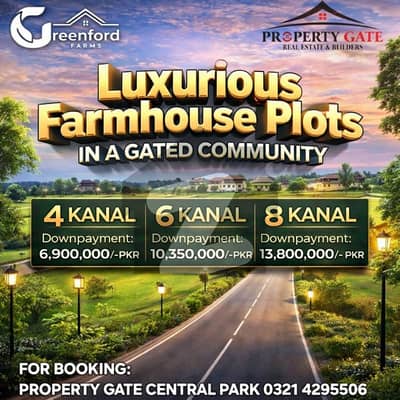 Offering 2 Kanal Plots on 30 Monthly Installments, located on Lahore Kasur Road.