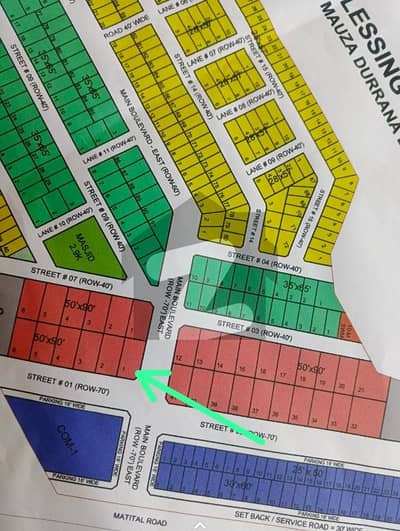 Royal orchard Multan  overseas block  1 kanal Corner plot available for sale top location  Resonable price