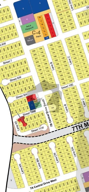 ڈی ایچ اے سٹی ۔ سیکٹر 7بی ڈی ایچ اے سٹی سیکٹر 7,ڈی ایچ اے سٹی کراچی,کراچی میں 1 کنال رہائشی پلاٹ 1.03 کروڑ میں برائے فروخت۔