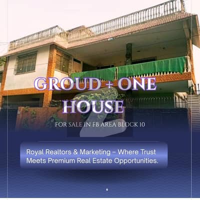 Corner House for Sale in FB Area Block 10 Karachi | 400 Sq Yards | West Open