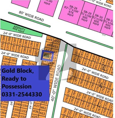 PLOT FOR SALE IN NORTH TOWN RESIDENCY PHASE 1 OLD EXTENSION BLOCK