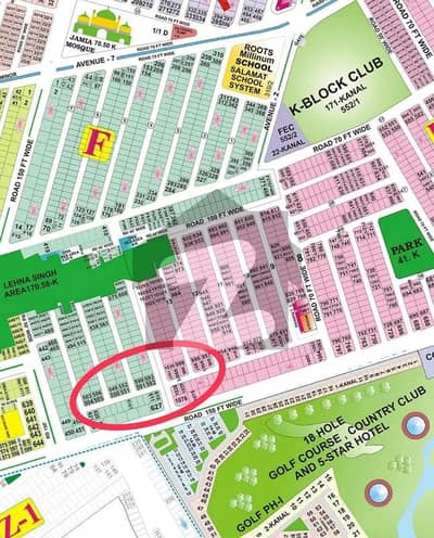 ڈی ایچ اے فیز 6 - بلاک کے فیز 6,ڈیفنس (ڈی ایچ اے),لاہور میں 2 کنال رہائشی پلاٹ 13.4 کروڑ میں برائے فروخت۔