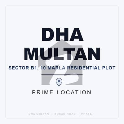 ڈی ایچ اے فیز 1 ۔ سیکٹر بی1 ڈی ایچ اے فیز 1,ڈی ایچ اے ڈیفینس,ملتان میں 10 مرلہ رہائشی پلاٹ 70.0 لاکھ میں برائے فروخت۔