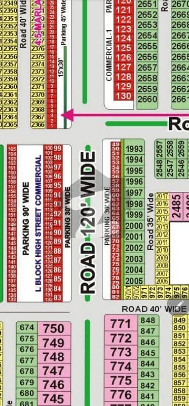 خیابانِ امین ۔ بلاک ایل خیابانِ امین,لاہور میں 2 مرلہ کمرشل پلاٹ 1.0 کروڑ میں برائے فروخت۔
