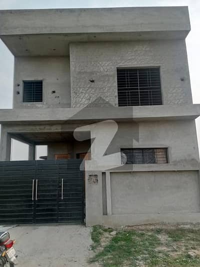 5 marla grey structure house