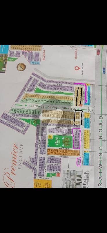 10 Marla Corner Plot for Sale in Premier Enclave Block Etihad Town Phase 1 Raiwind Road Lahore