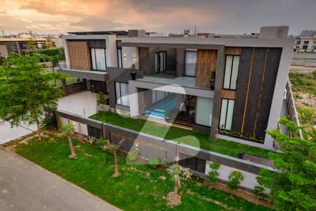 2 Kanal Brand New Ultra Modern Designed With Swimming Pool And Home Theatre Luxury Bungalow Design By Asmi Or Furnished By Wing Chair for Sale At Prime Location In DHA Phase 6 Near By Dolmen Mall   Original Pictures Are Attached