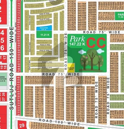 Prime Location Very Near to Park 5 Marla Plot For Sale Cost of Land CC-BLOCK