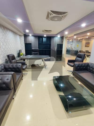 REX Marketing Presents! 1500sqft Fully Furnished Executive Office for Rent Blue Area, lift installed, glass partition installed