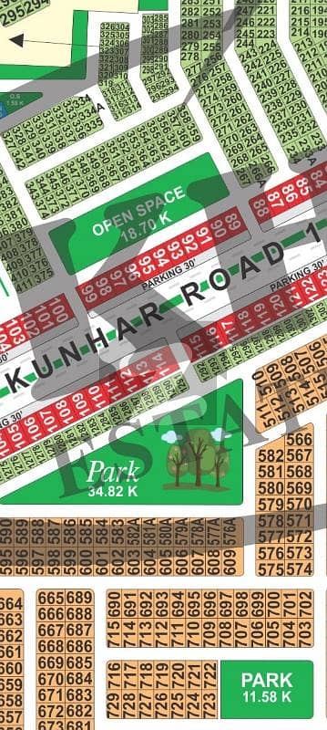 LDA city Lahore CC block 10 Marla facing park plot for sale