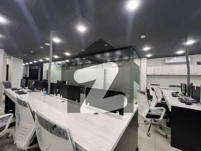 FULLY FURNISHED OFFICE IS AVAILABLE ON THE RENT FOR COMMERCIAL BUILDING AT SHAHRE E FAISAL
