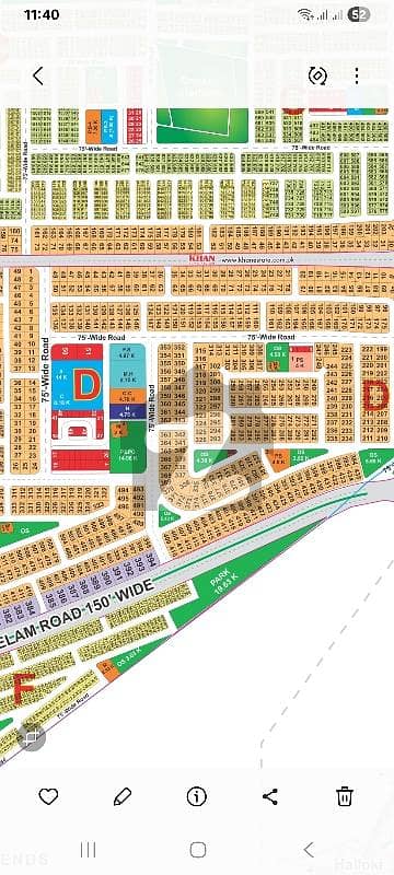 Lda City Lahore D Block 1-Kanal Possession Plot Available For Sale 75ft Road Plus Facing Park
