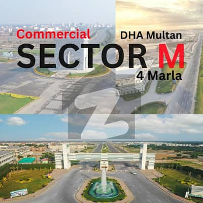 4 Marla Commercial Plot For Sale | Sector M DHA Multan Phase 1 | Possession Ready | Prime Location