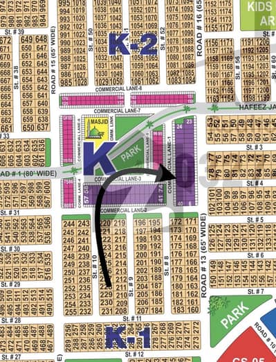 SECTOR- K 8 MARLA COMMERCIAL ZERO DC REGISTERY PLOT