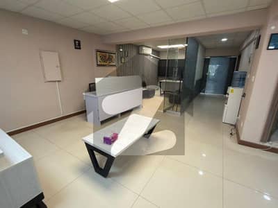 Furnished Office Blue area 963sqft Mezzanine Floor, Margallah View Jinnah Avenue for rent|ACs installed|