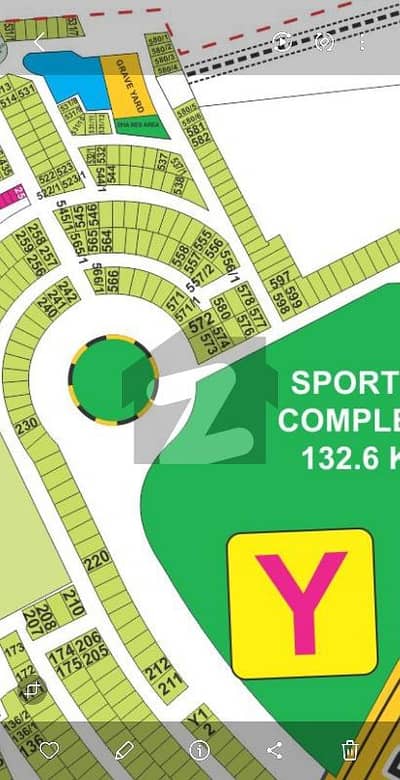 HOT LOCATION 100FT ROAD 15.5MARLA PLOT FOR SALE